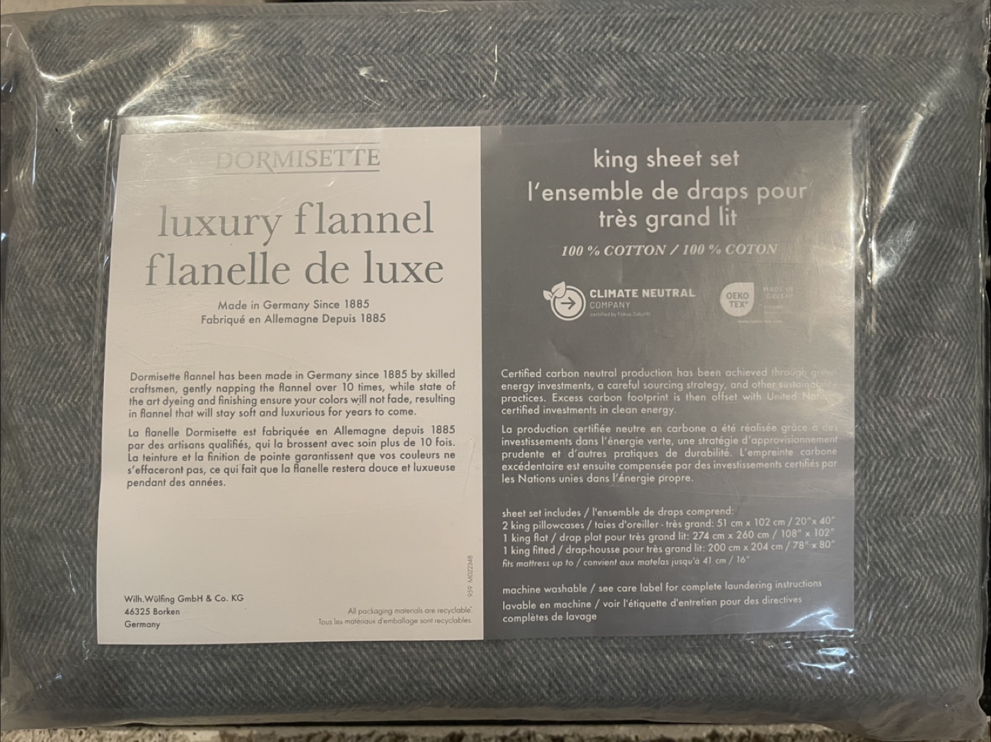 Dormisette Luxury Flannel King Sheet Set - photo 2