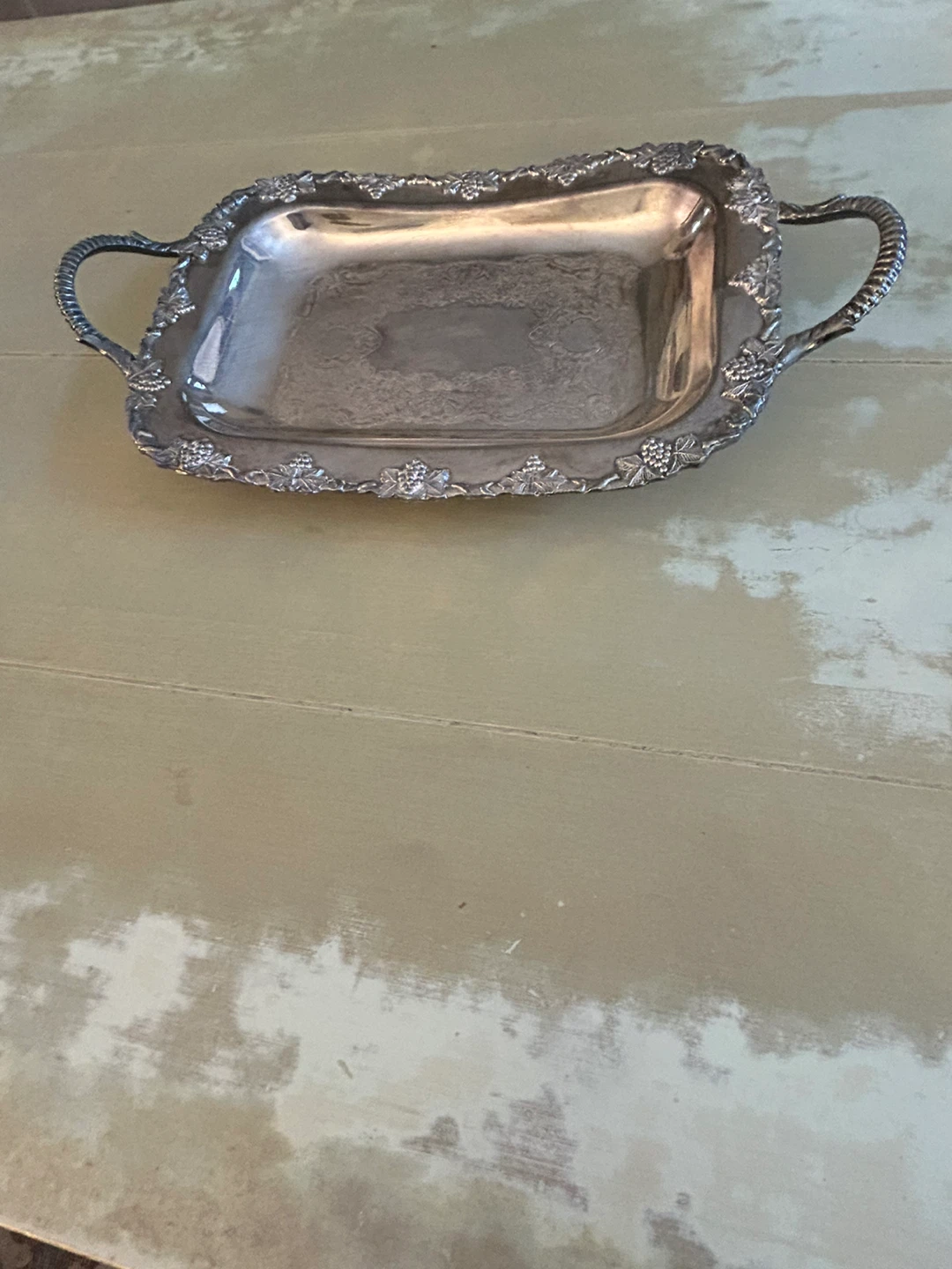 Two Handled Silver Plated Tray