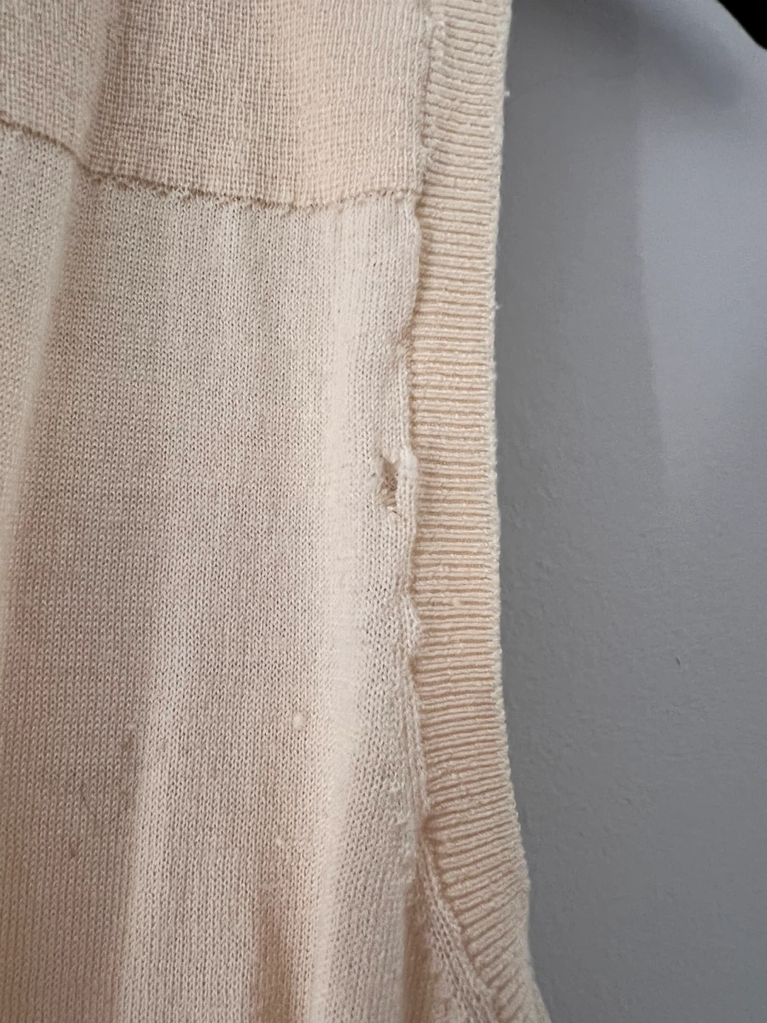 Sleeveless Knit Polo Shirt - Beige - photo 3