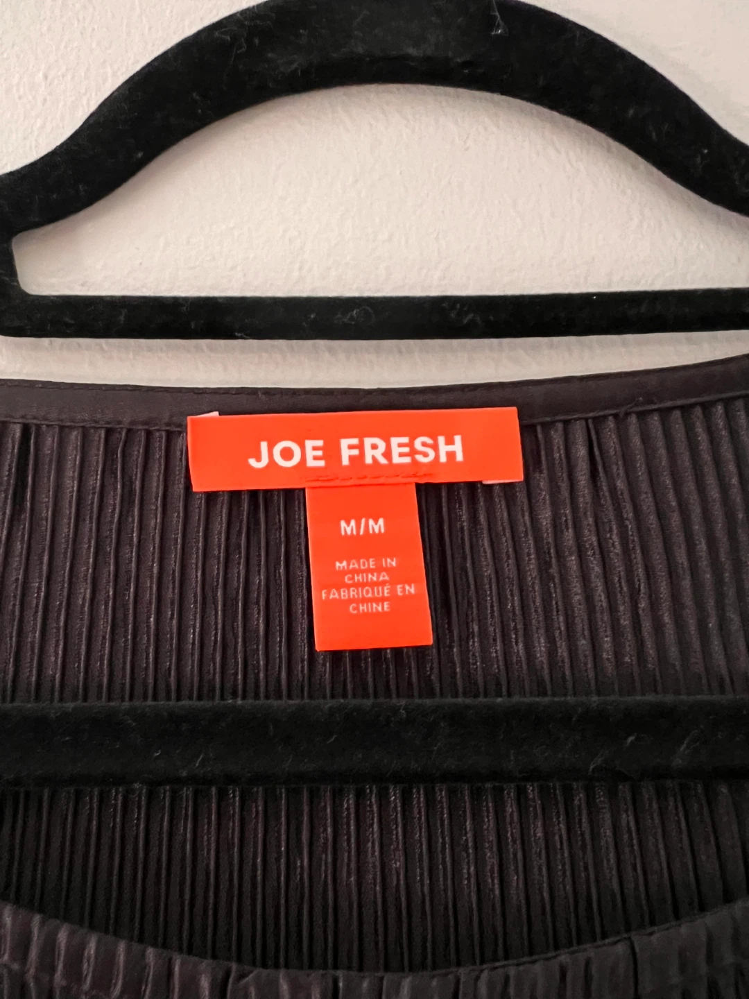 Joe Fresh Black Ribbed Top - Size M/M - photo 2