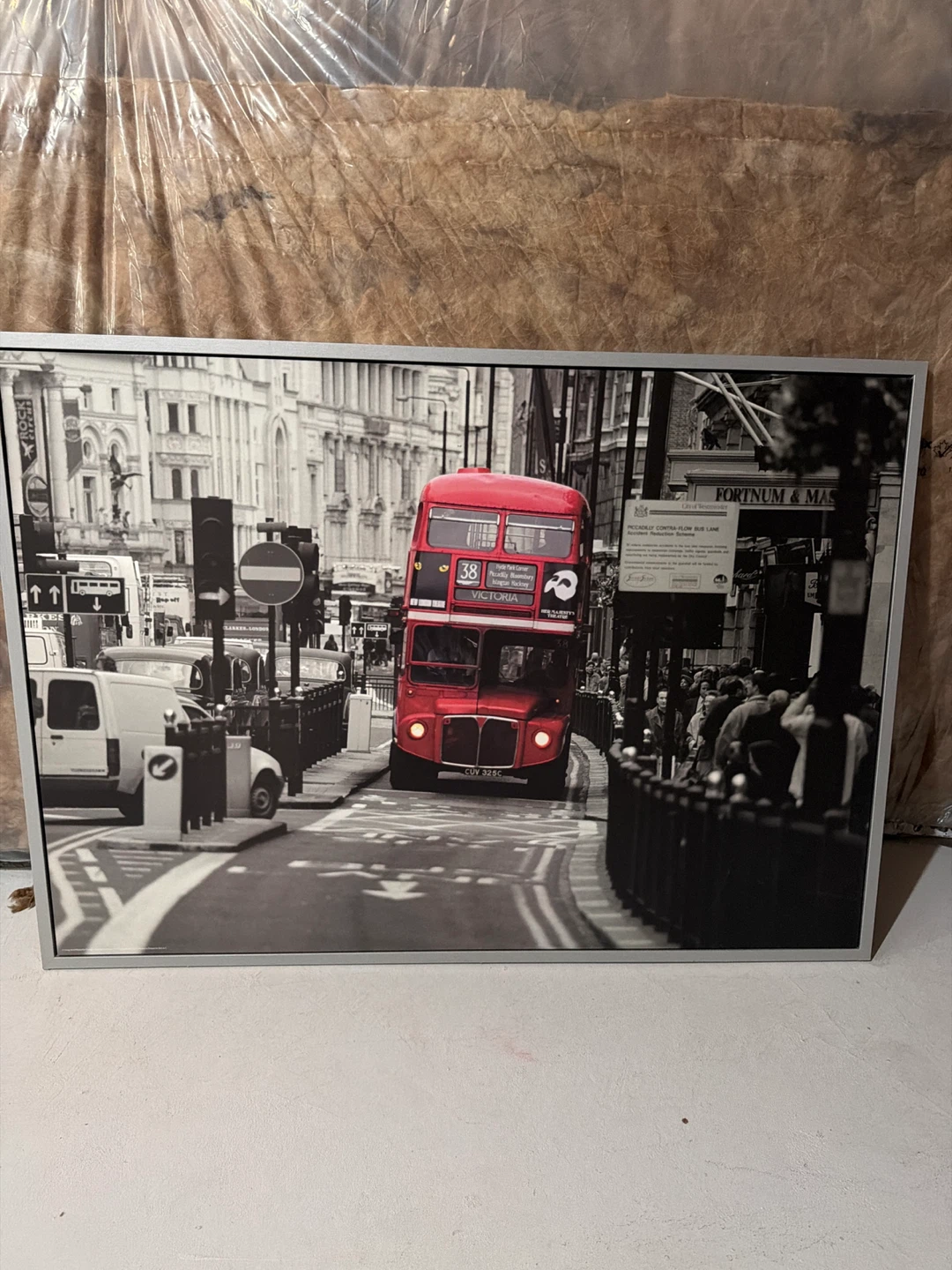 Framed London Bus Print