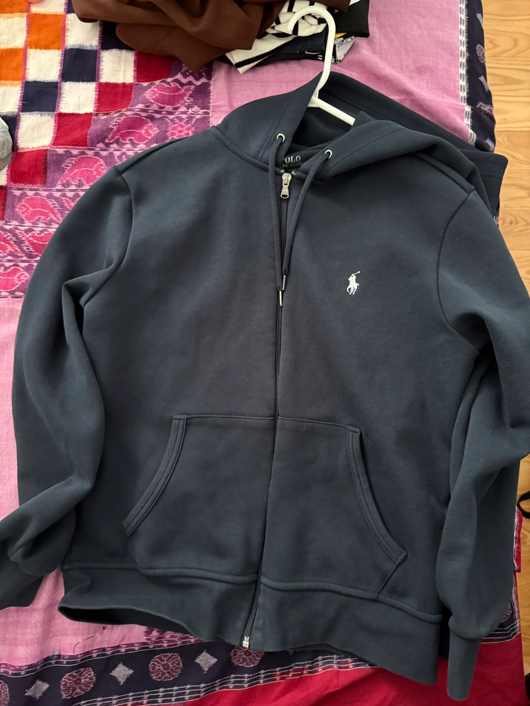 Polo Ralph Lauren Navy Blue Zip-Up Hoodie
