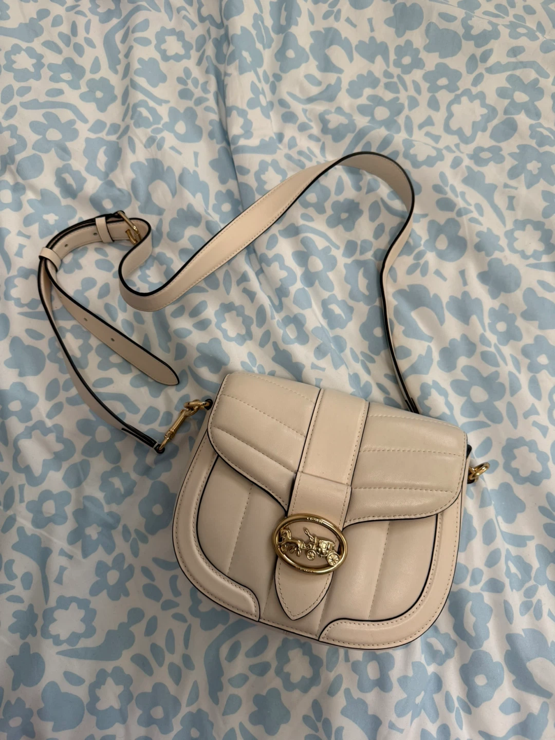 Coach Cream Leather Shoulder Bag - photo 2