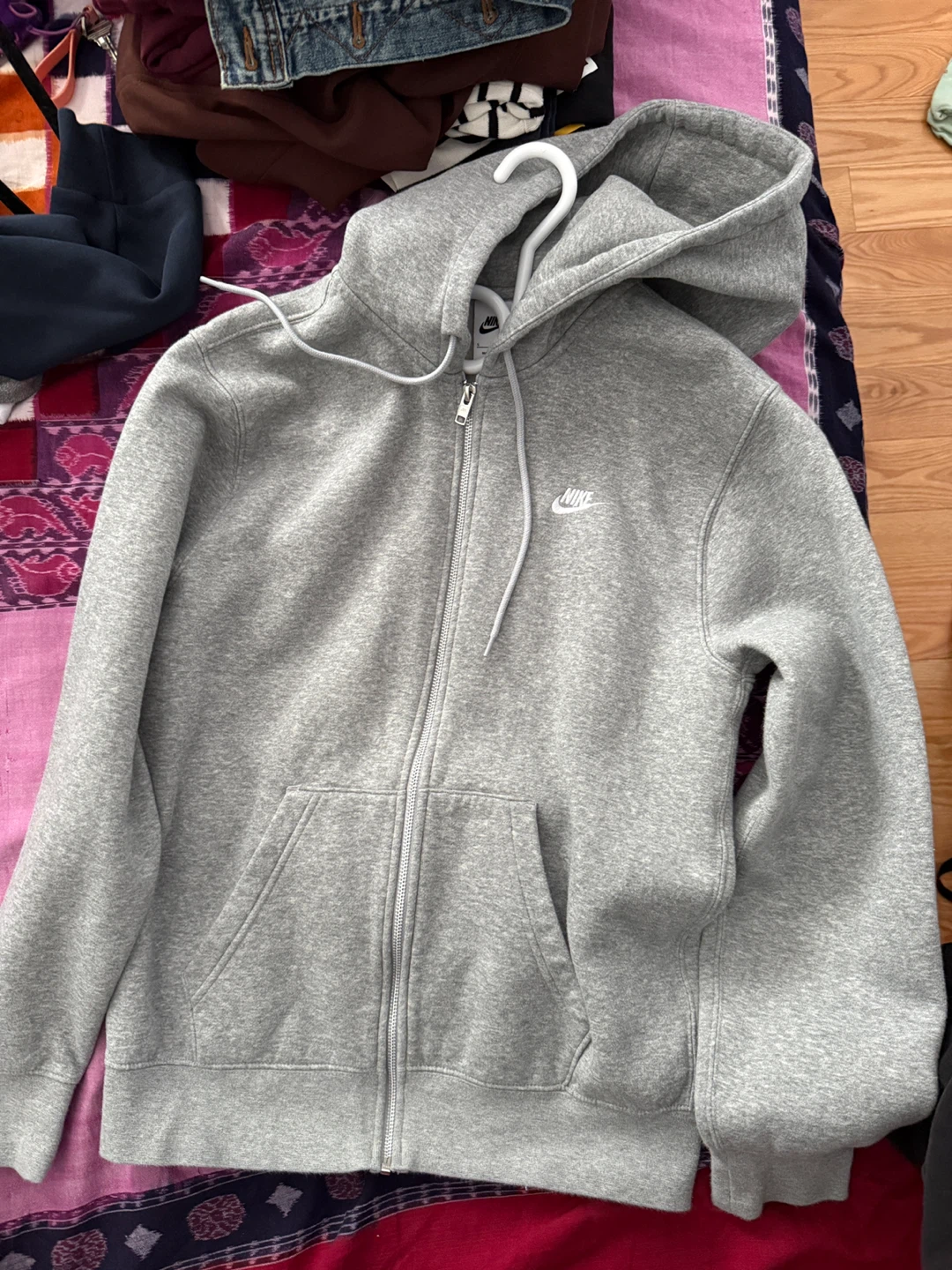 Nike Grey Full-Zip Hoodie