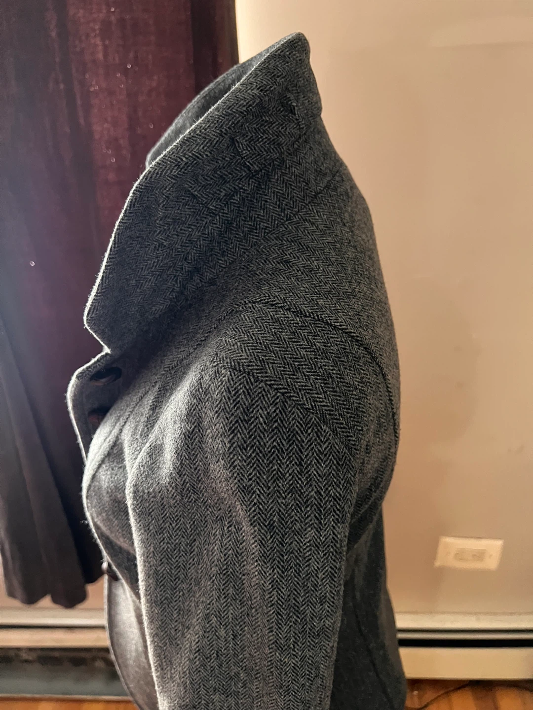 Vintage J. Crew Herringbone Wool Blazer - Size 2 - photo 4