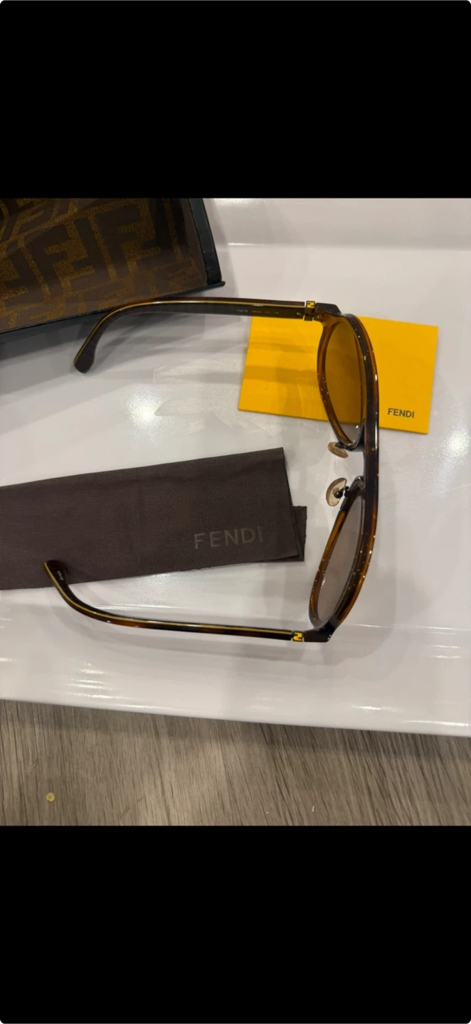 Fendi Brown Aviator Sunglasses - photo 3