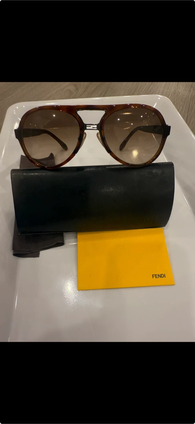 Fendi Brown Aviator Sunglasses - photo 2