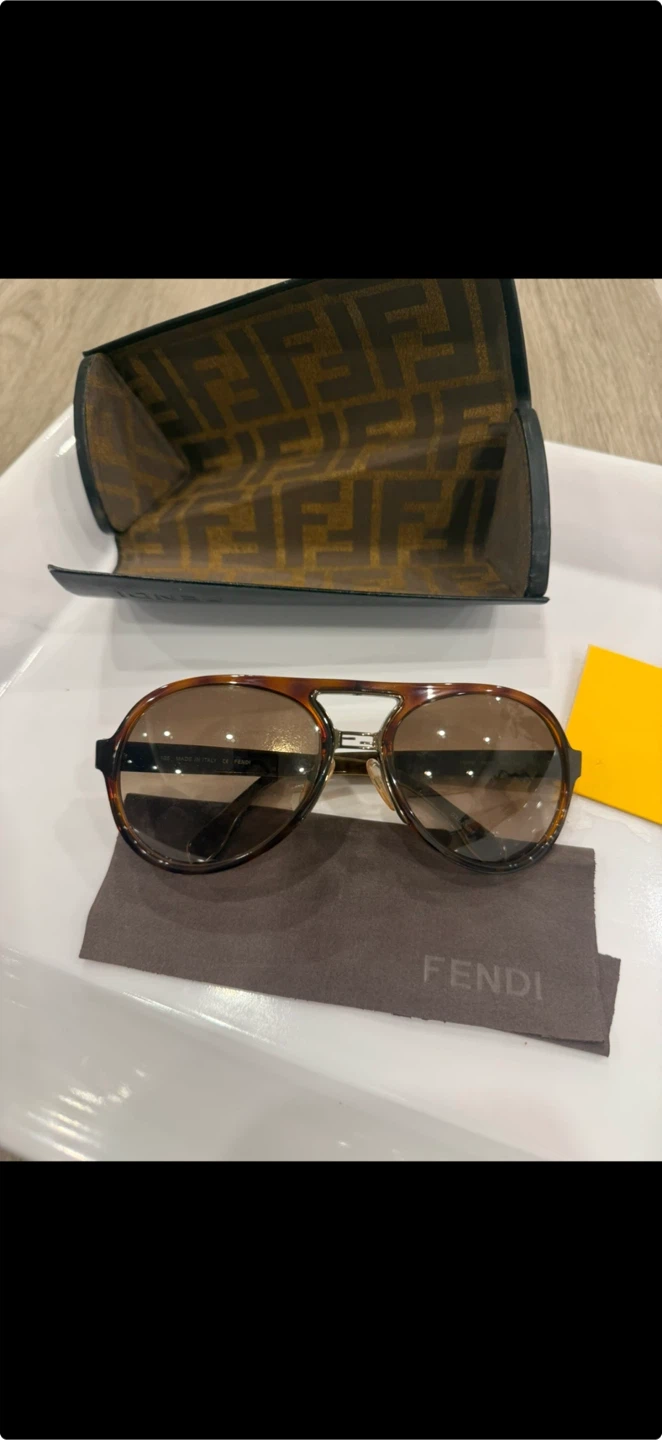 Fendi Brown Aviator Sunglasses - photo 4