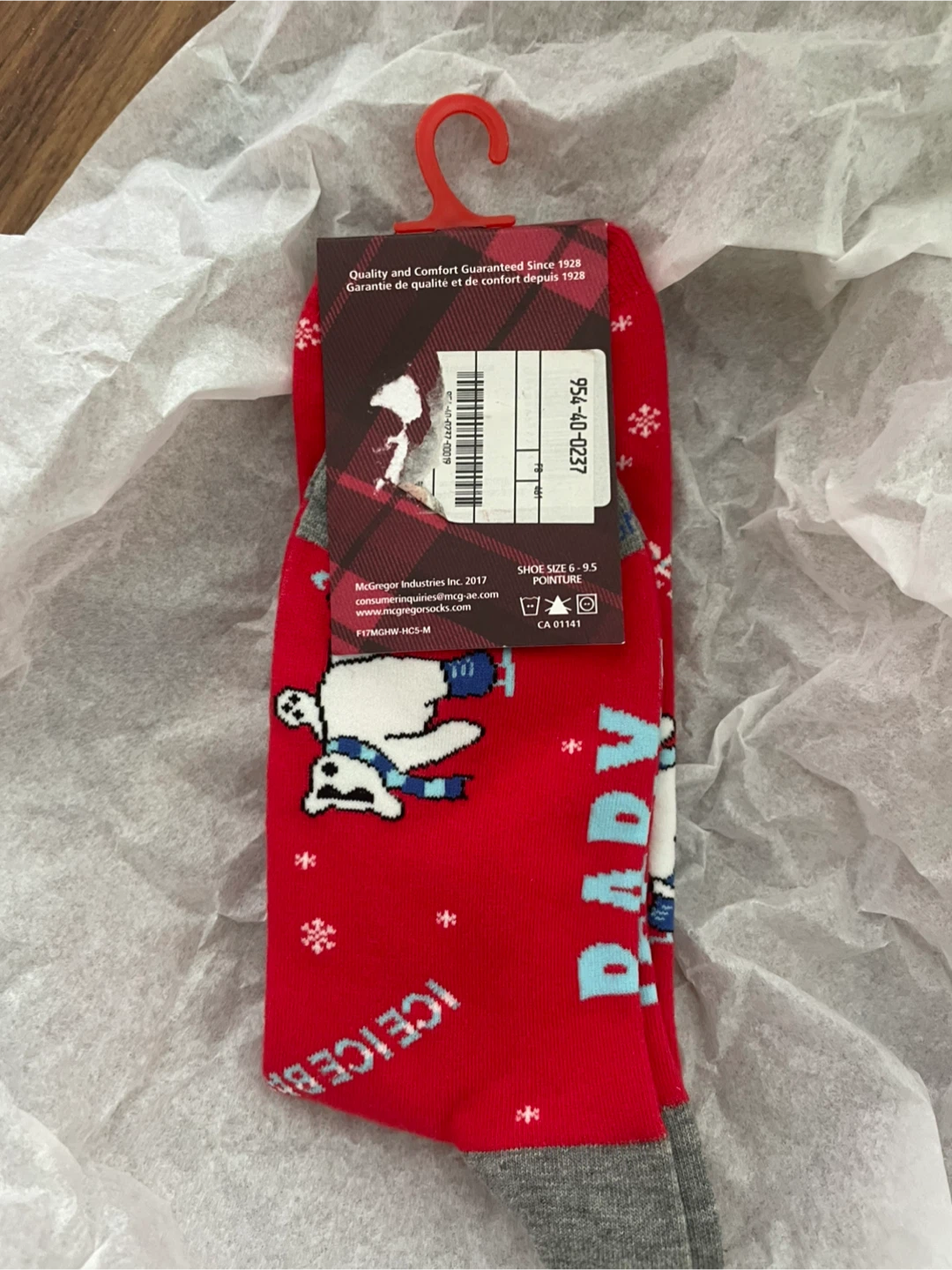 McGregor Ice Baby Socks (Size 6-9.5)
