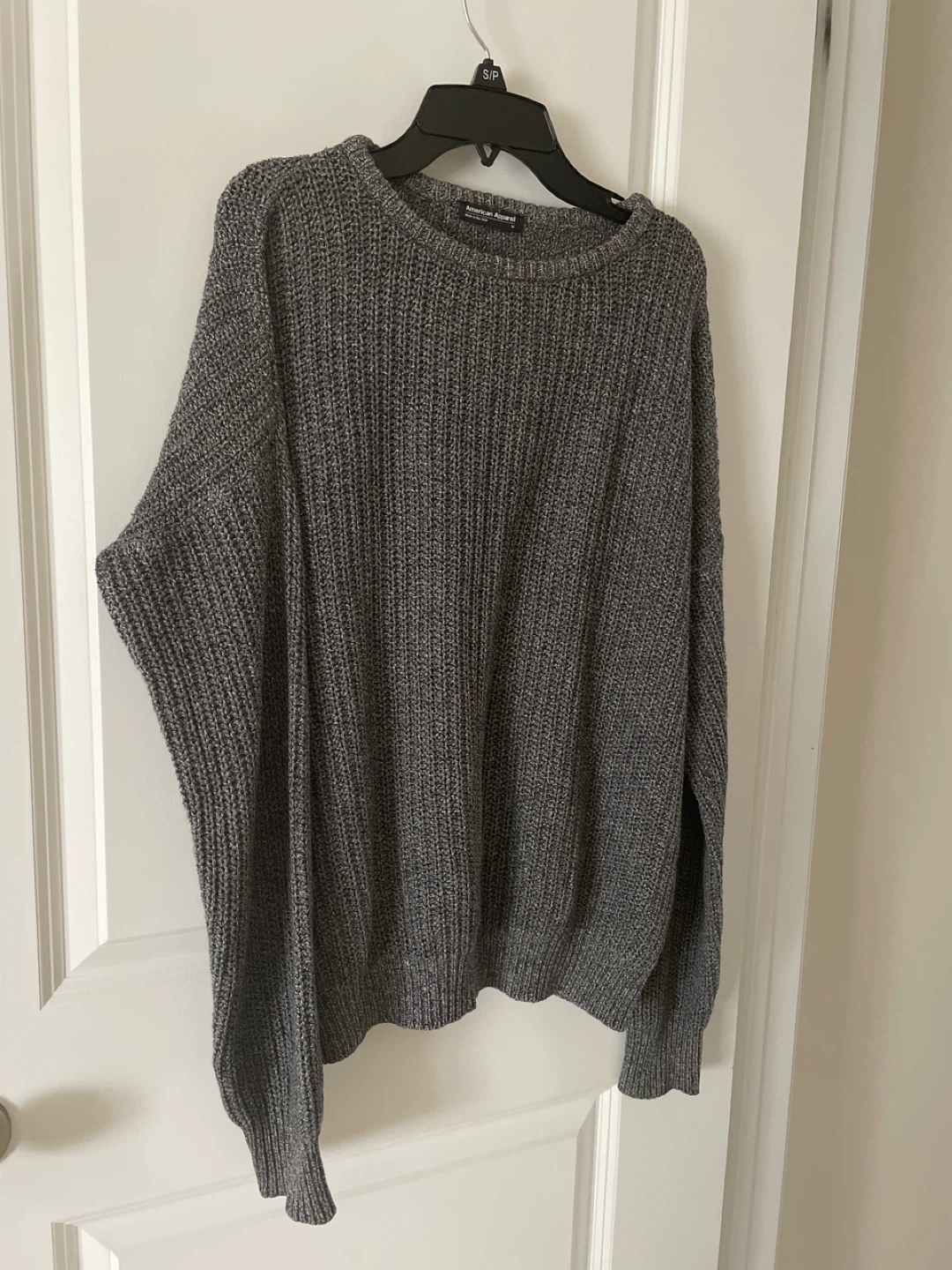 American Apparel Grey Knit Sweater - Size M