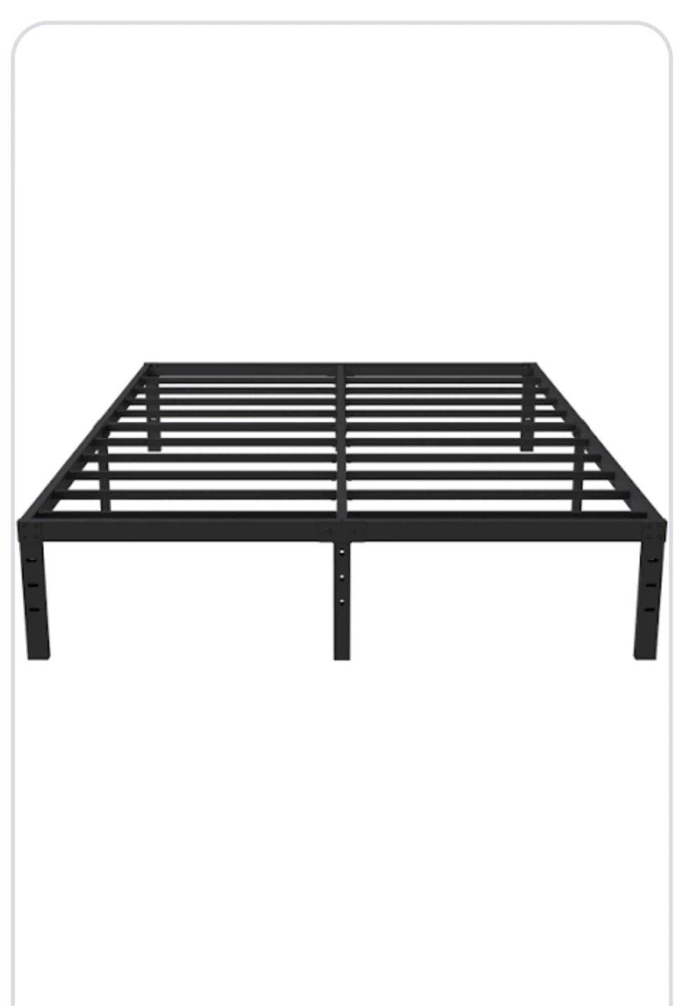 Queen Metal Bed Frame - Black