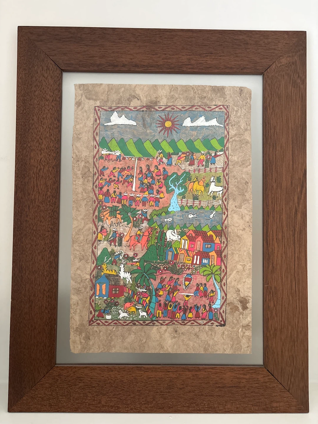 Original Latin American Folk Art – Framed