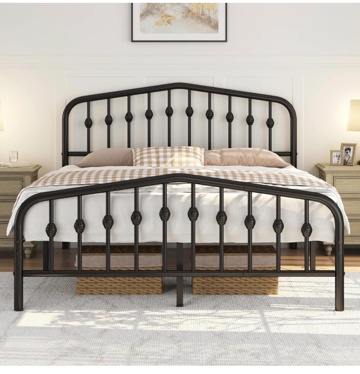 Metal Bed Frame - King (Mattress not included)