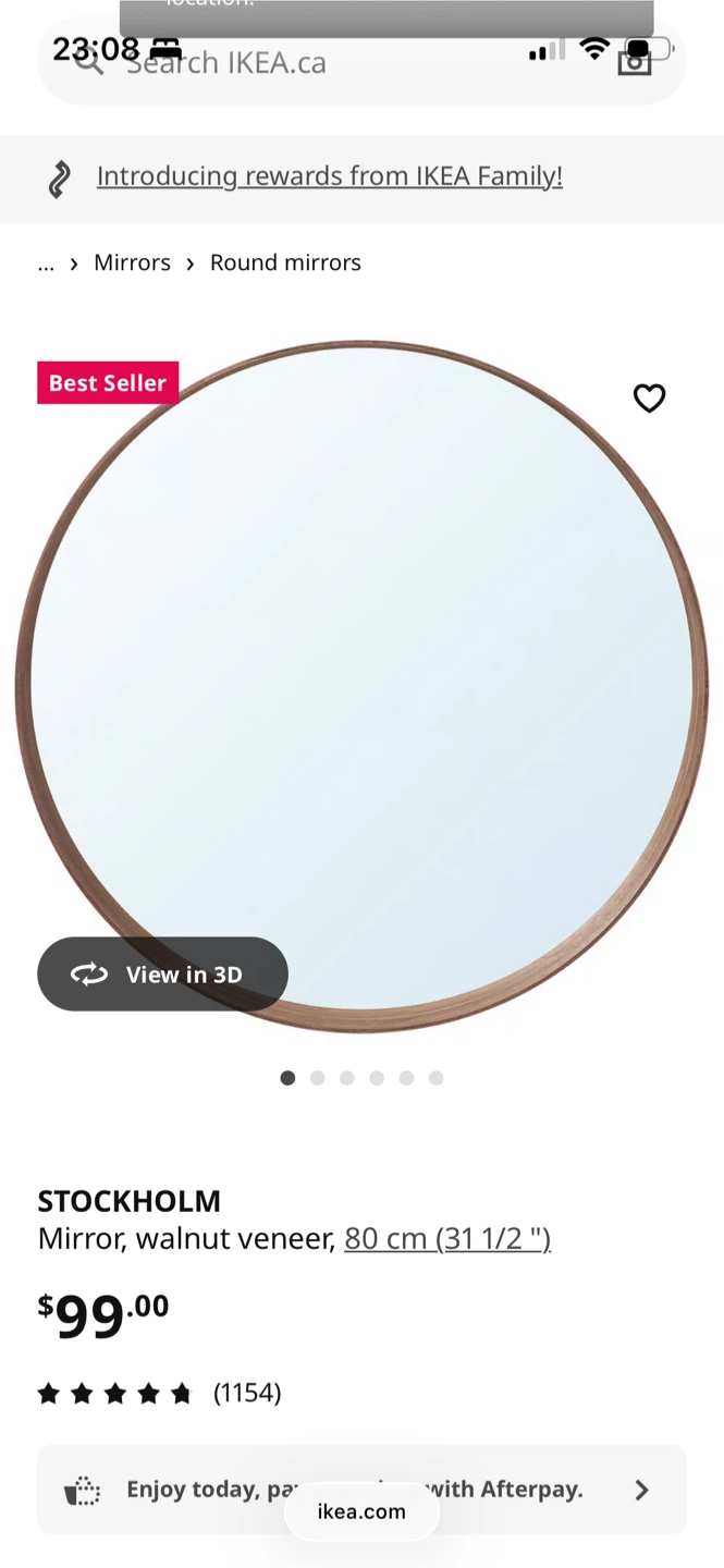IKEA Stockholm Mirror - Walnut Veneer, 80 cm - photo 2