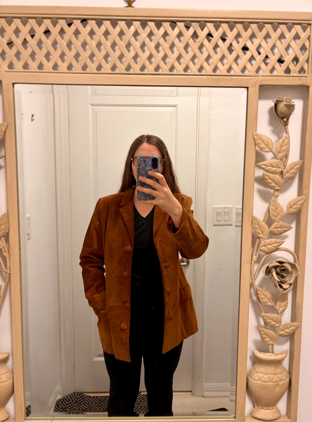 Danier Suede Leather Jacket 10-12