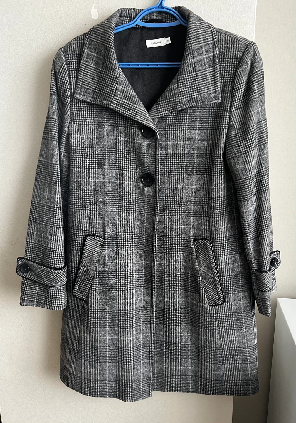 Laura Coat - Plaid Pattern ( Size 10 )