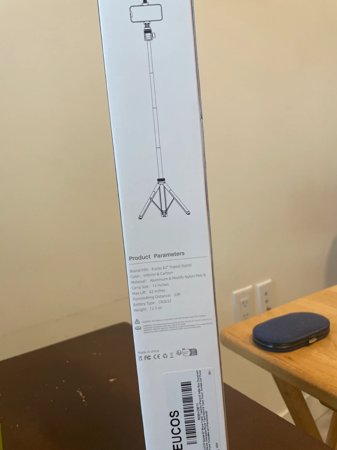 Eucos 62" Tripod Stand - Inferno & Carbon