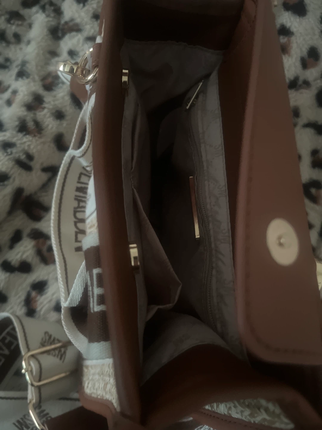 Steve Madden Brown & Beige Satchel Bag - photo 5