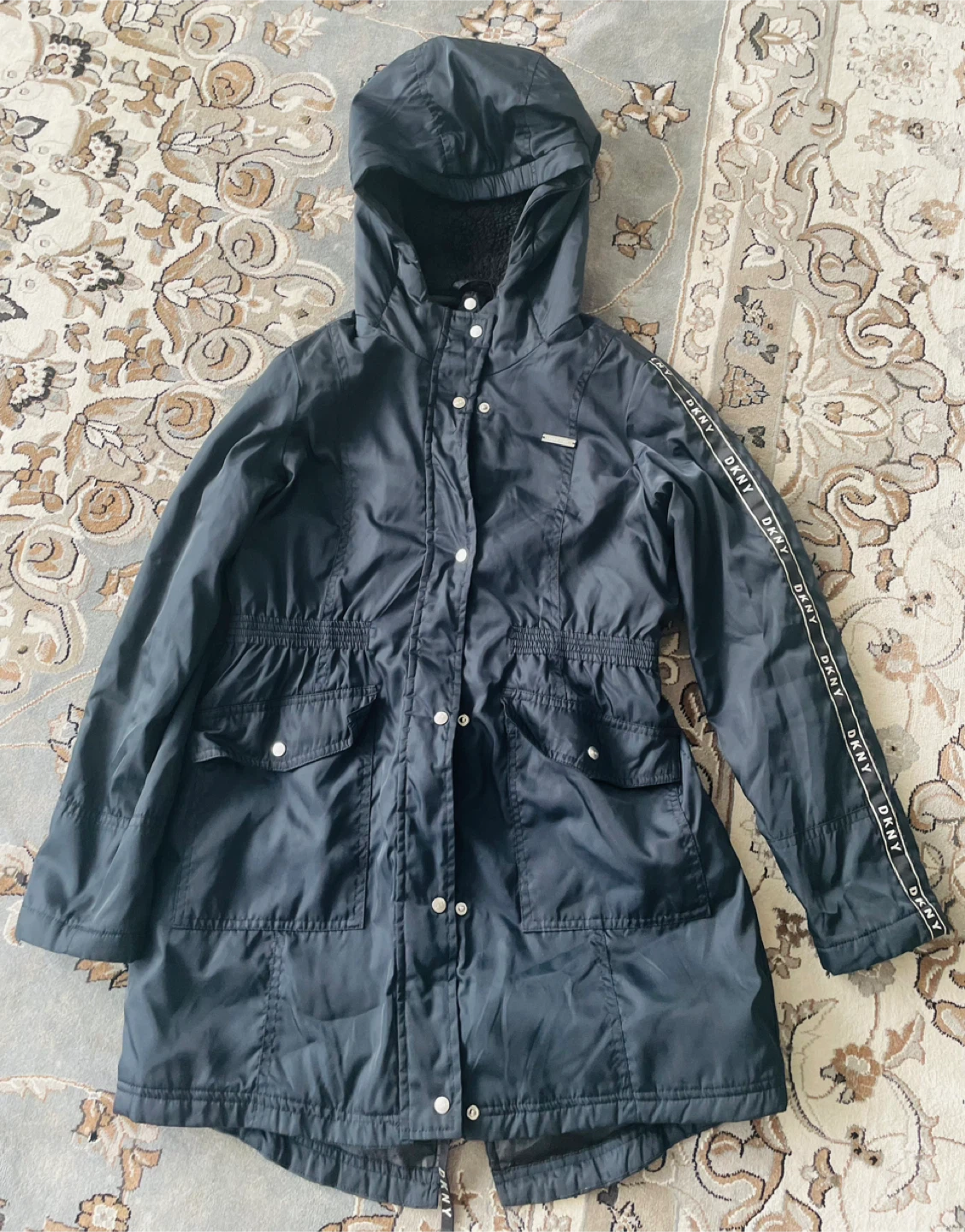 DKNY Black Rain Coat Spring fall - photo 2