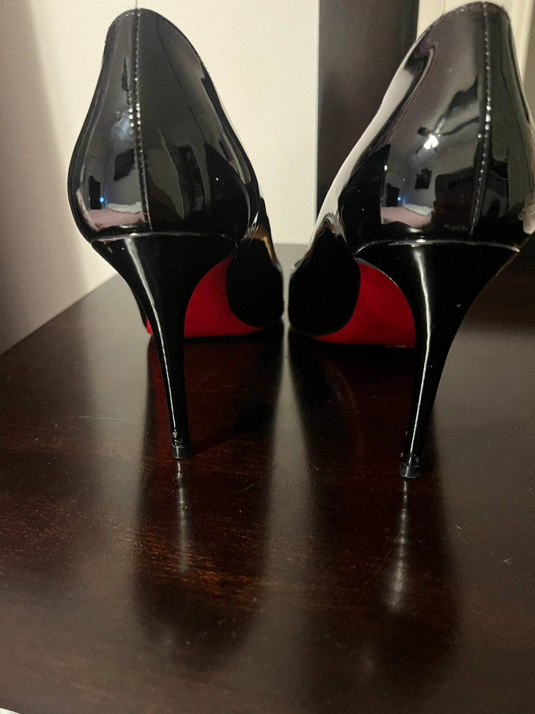 Christian Louboutin Black Patent Leather Heels - photo 2