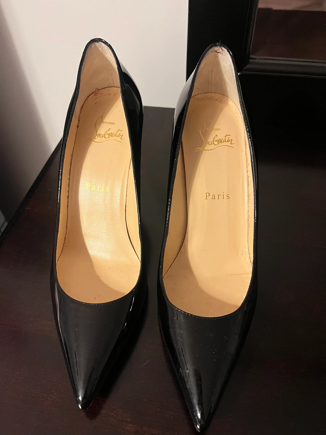 Christian Louboutin Black Patent Leather Heels