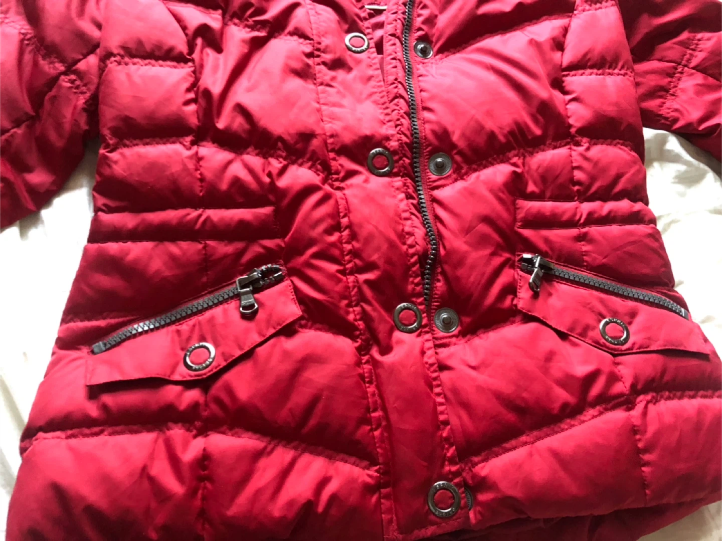 Esprit Red Puffer Jacket Size M - photo 4