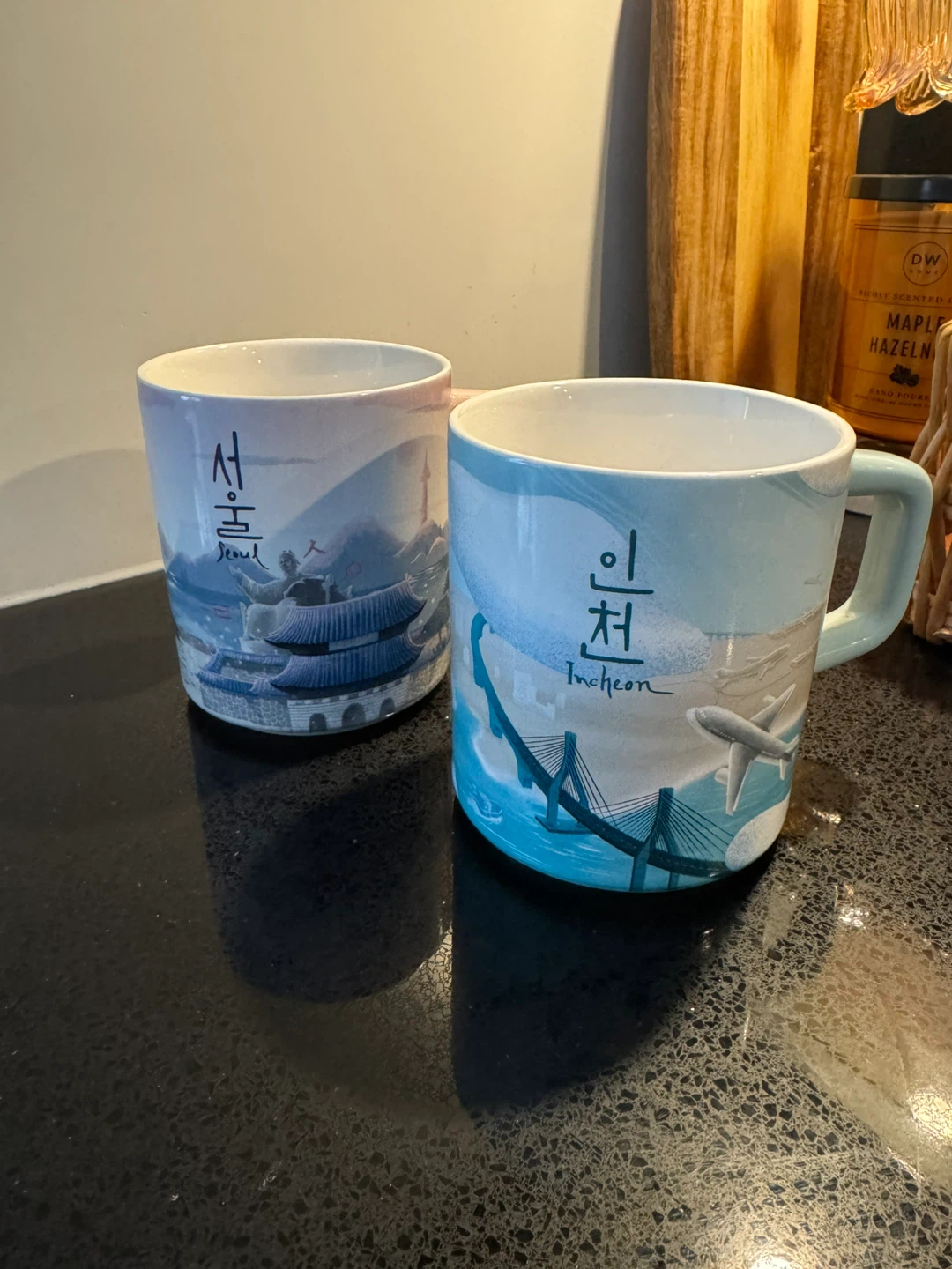 Starbucks Seoul & Incheon Mugs - Set of 2