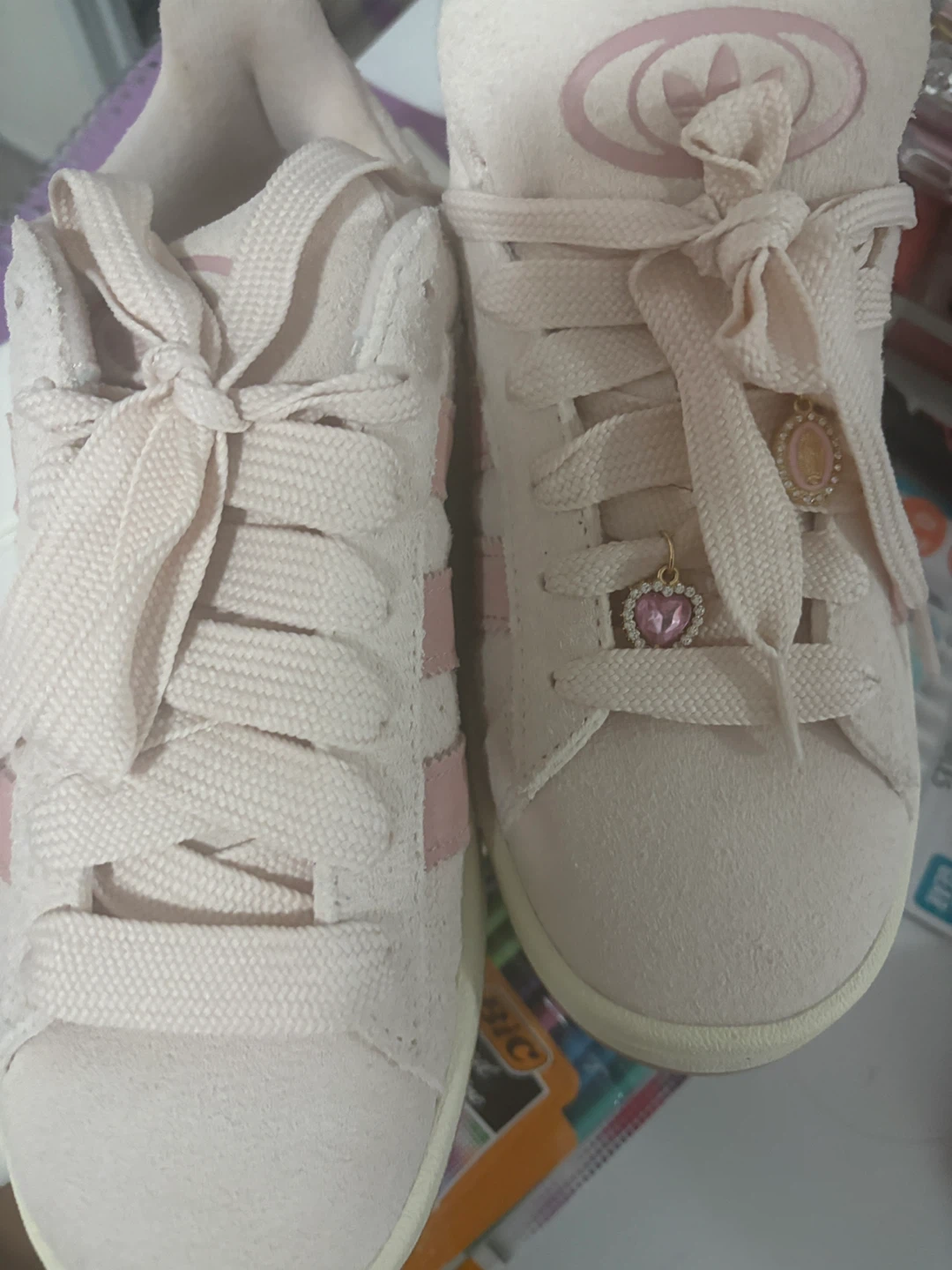 Adidas Campus 00s Cream Pink Shoes - photo 2