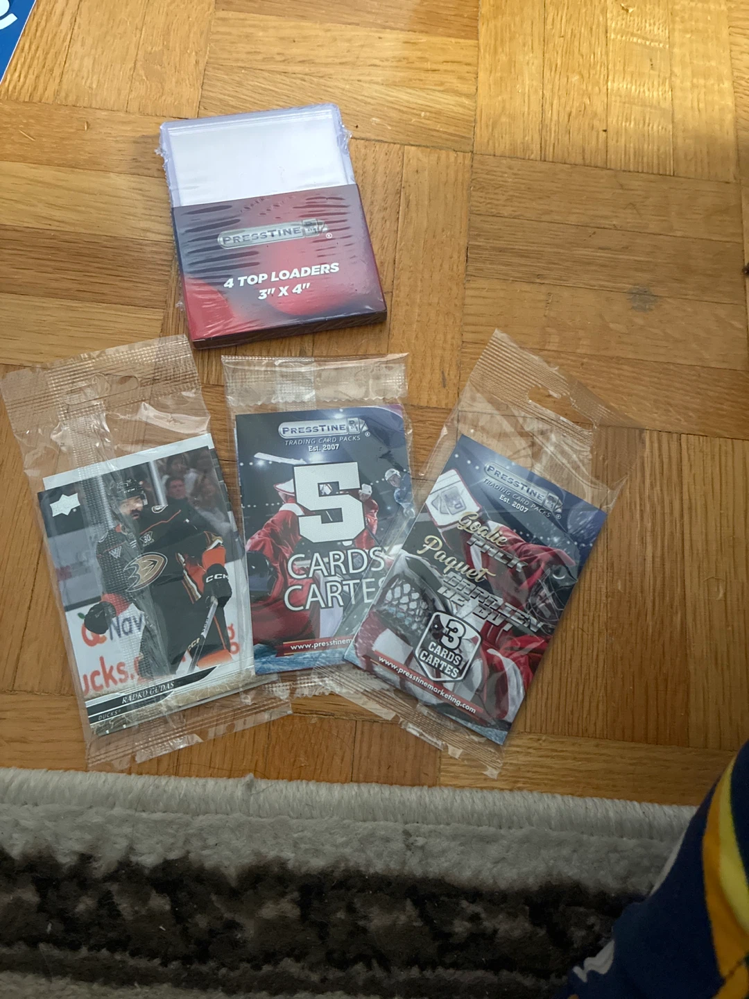 Presstine Trading Card Packs + Top Loaders