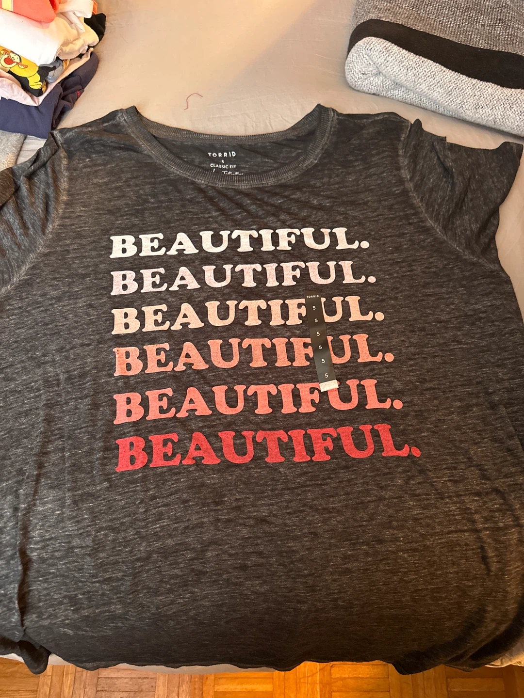 Torrid Black Beautiful Vintage Tee - Size 5X