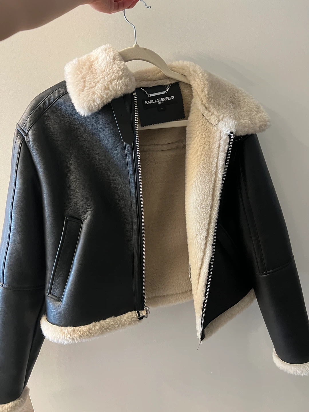 Karl Lagerfeld Paris Faux Leather Jacket