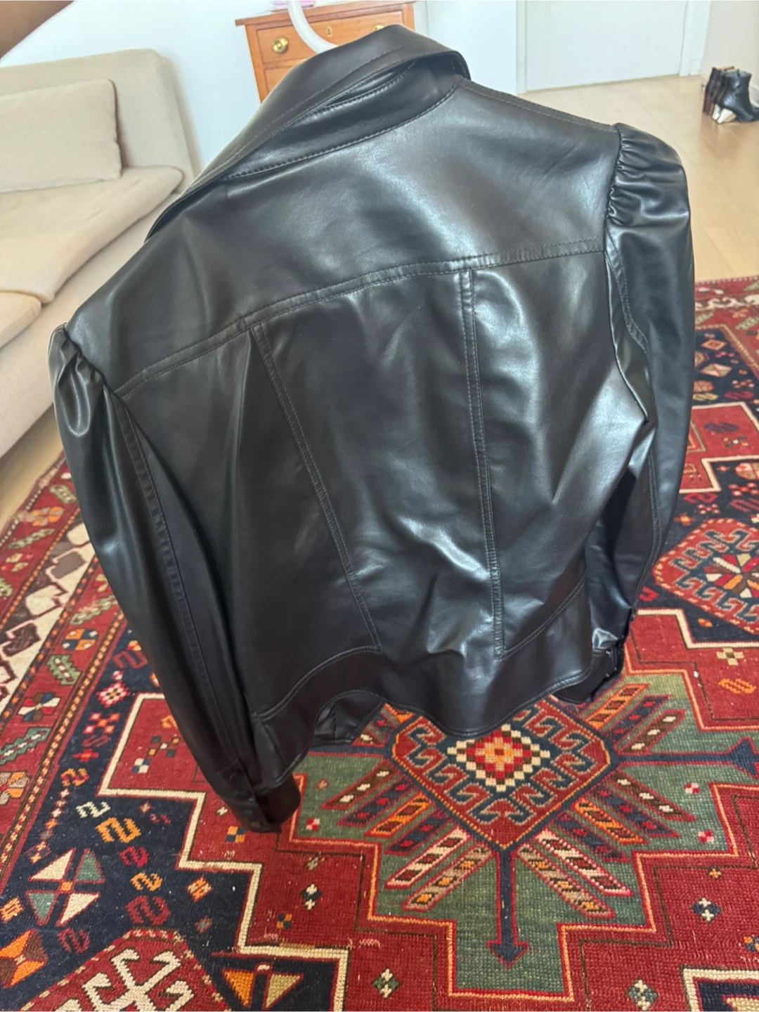 Jonathan Simkhai Black Faux Leather Jacket - Size S - photo 2