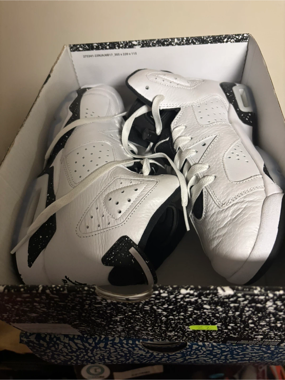 Air Jordan 6 Retro White/Black Size 8 women’s - photo 3