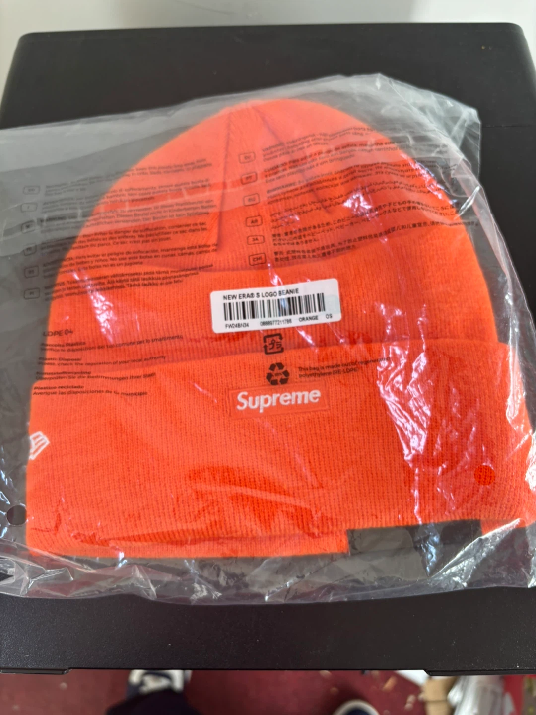 New Supreme New Era S Logo Beanie Orange - photo 2