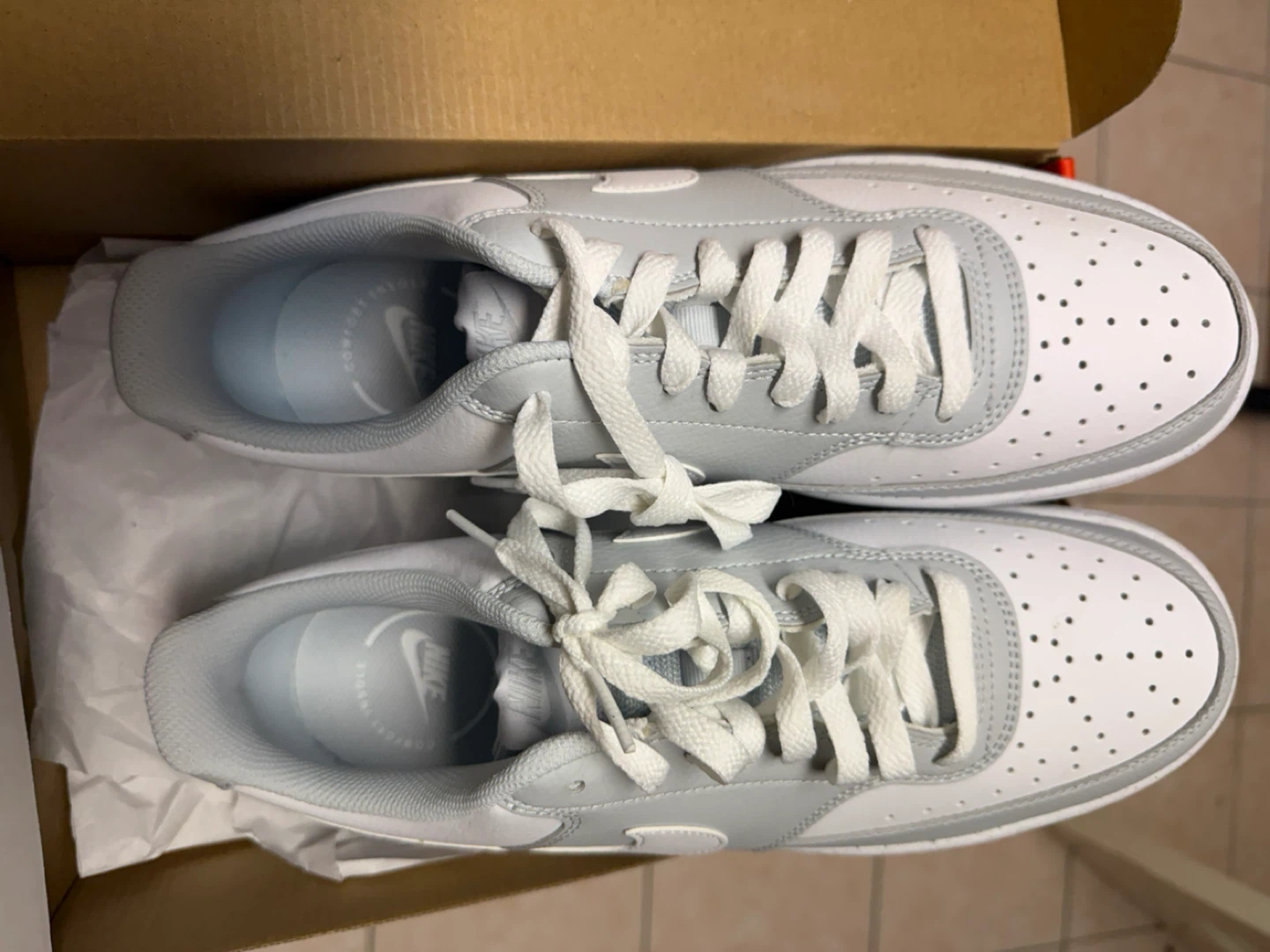 Nike Court Vision Low White/Grey, Size 10 - photo 3