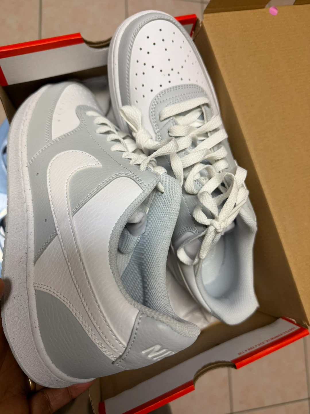 Nike Court Vision Low White/Grey, Size 10 - photo 4