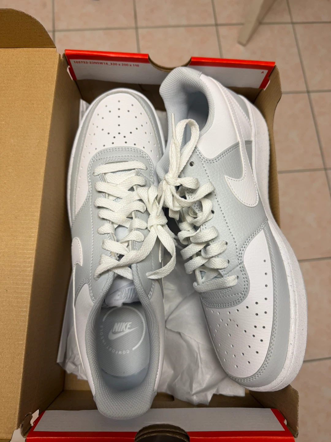 Nike Court Vision Low White/Grey, Size 10 - photo 2