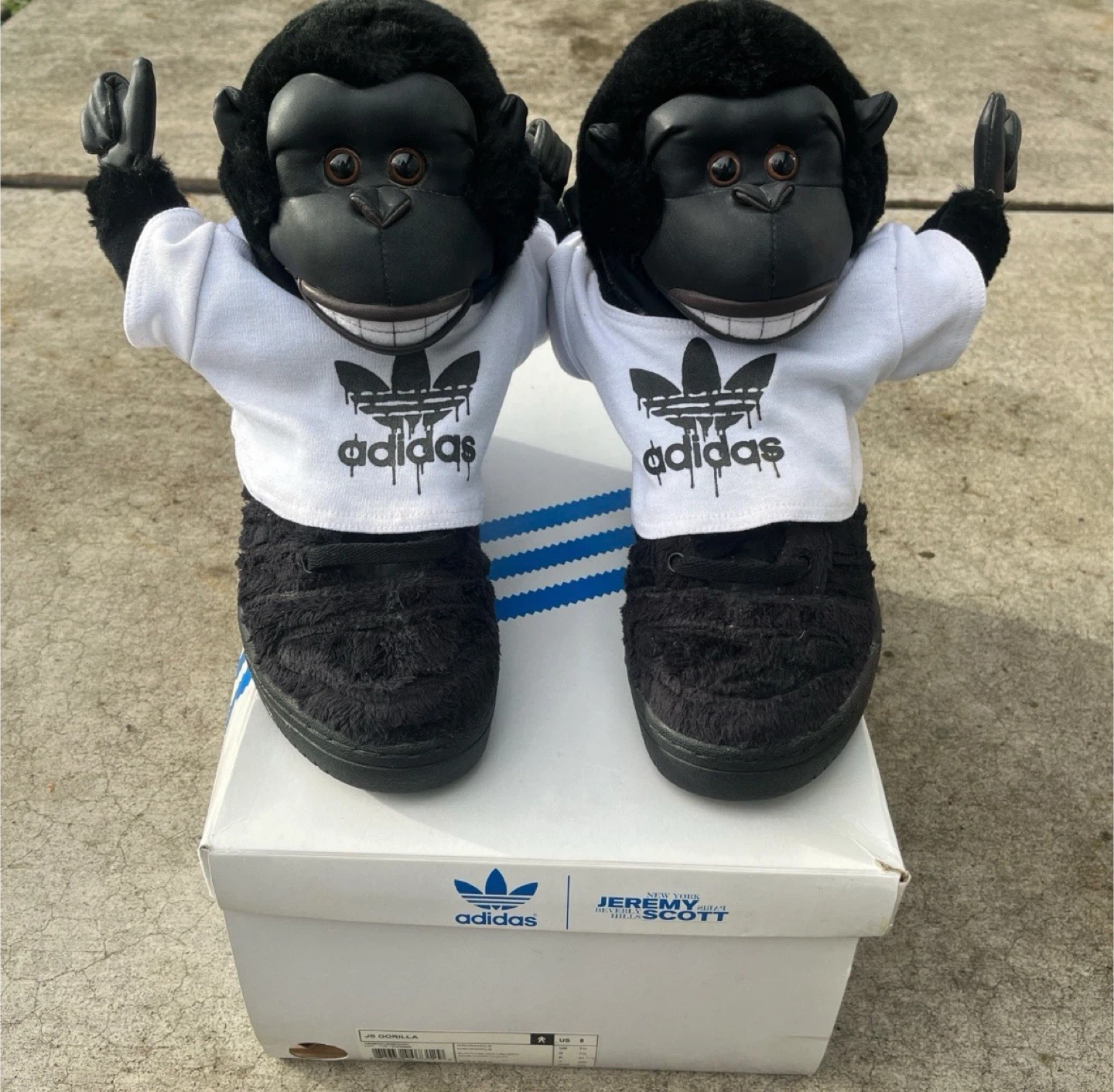Adidas Jeremy Scott Gorilla Shoes US 8