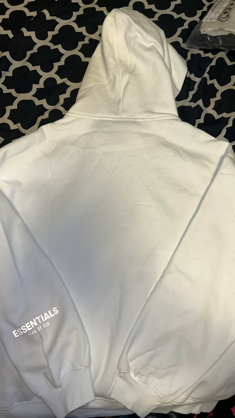 ESSENTIALS HOODIE WHITE - photo 2
