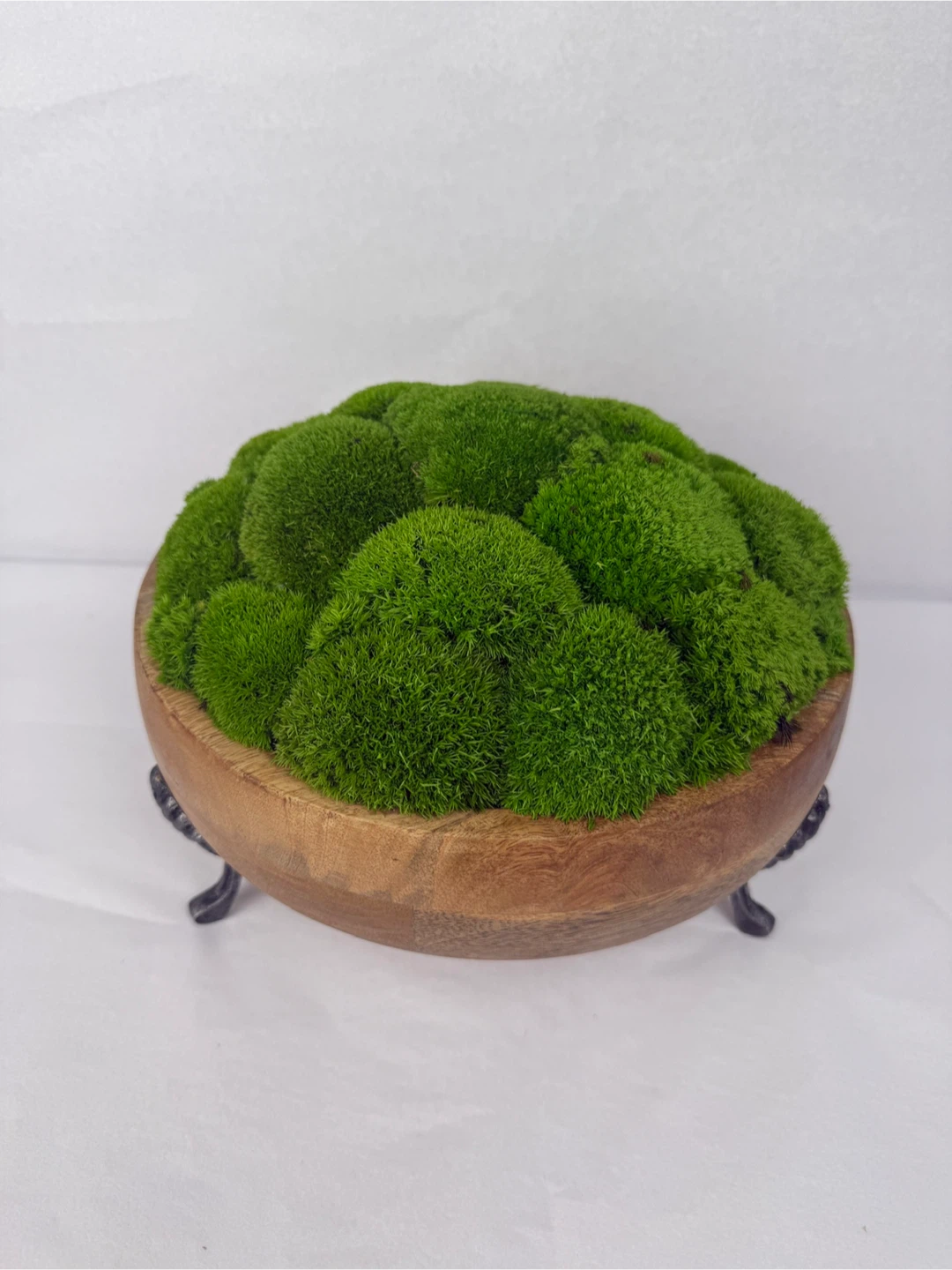 Moss Centrepiece on Wood Bowl - photo 2