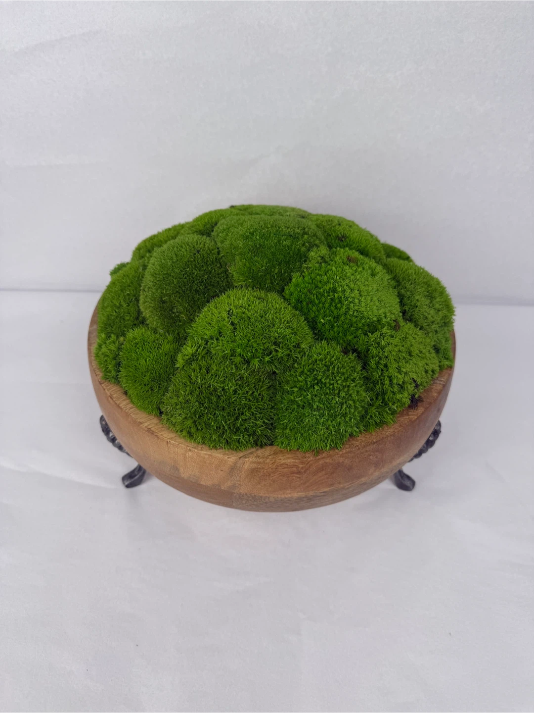 Moss Centrepiece on Wood Bowl - photo 4