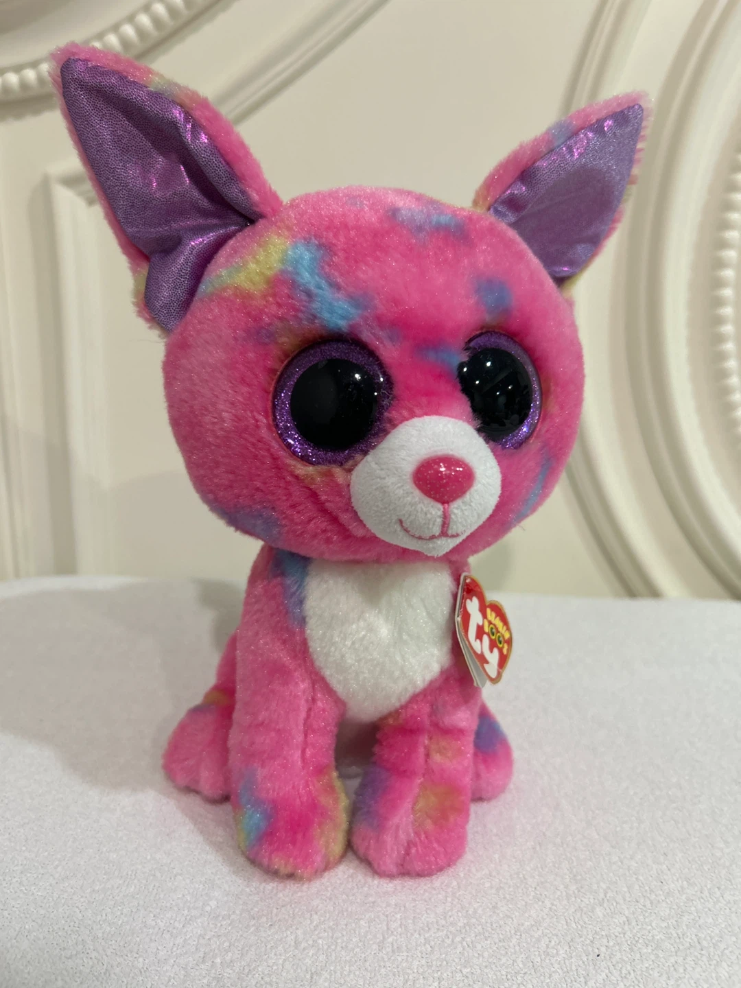 Ty Beanie Boos Pink Dog Plush