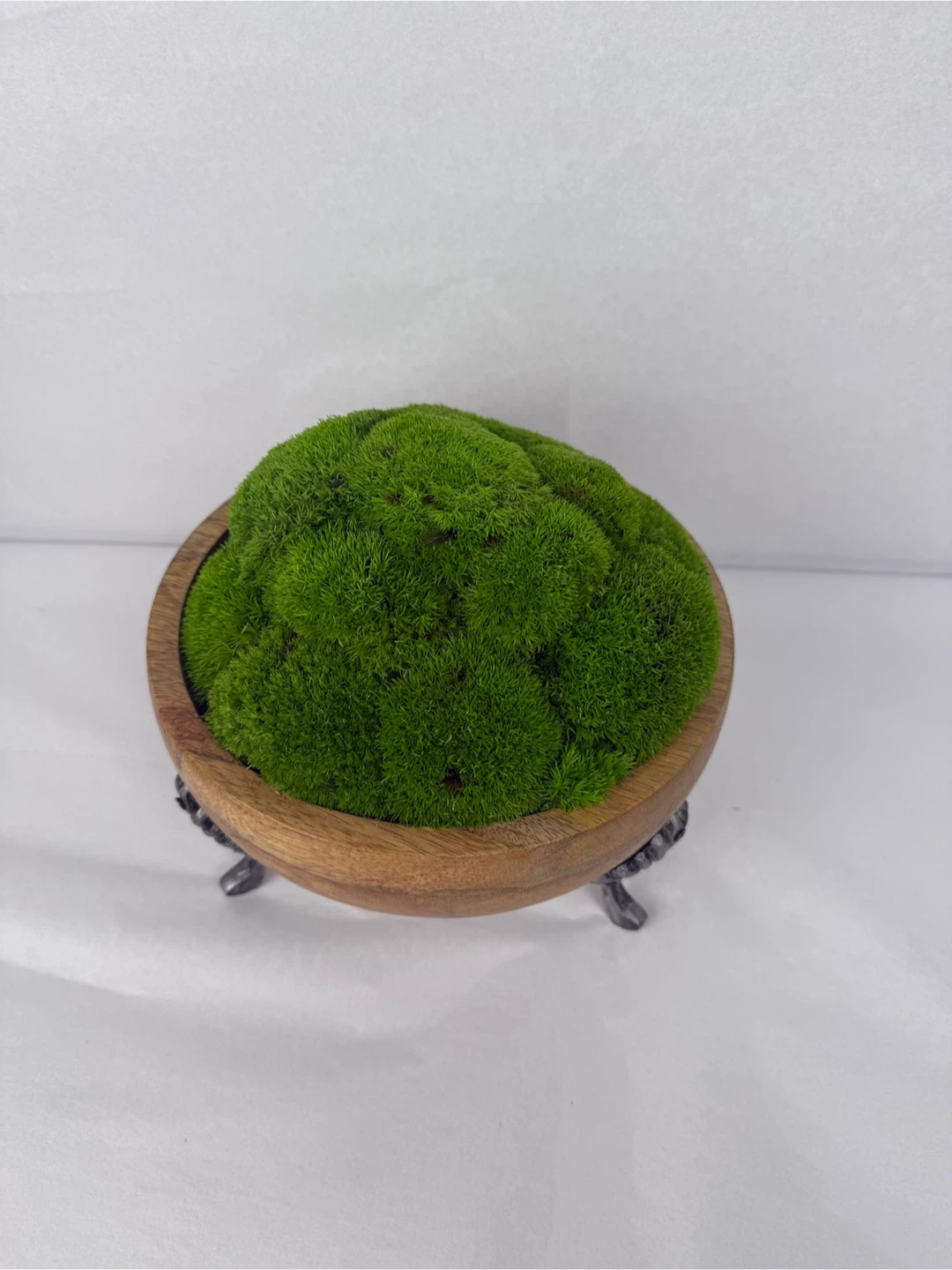 Moss centrepiece Wooden Bowl - photo 2
