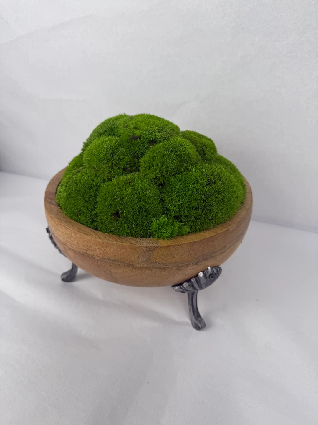Moss centrepiece Wooden Bowl - photo 3