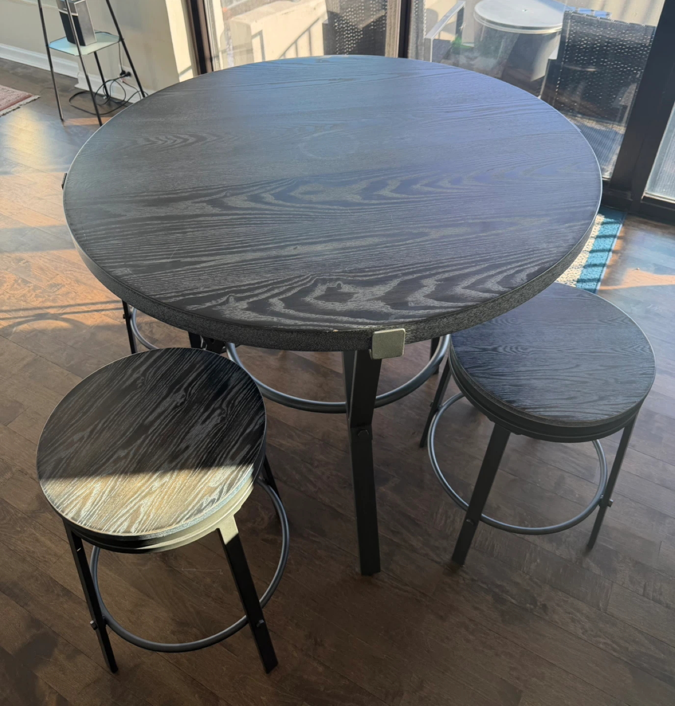 Counter height table and stools