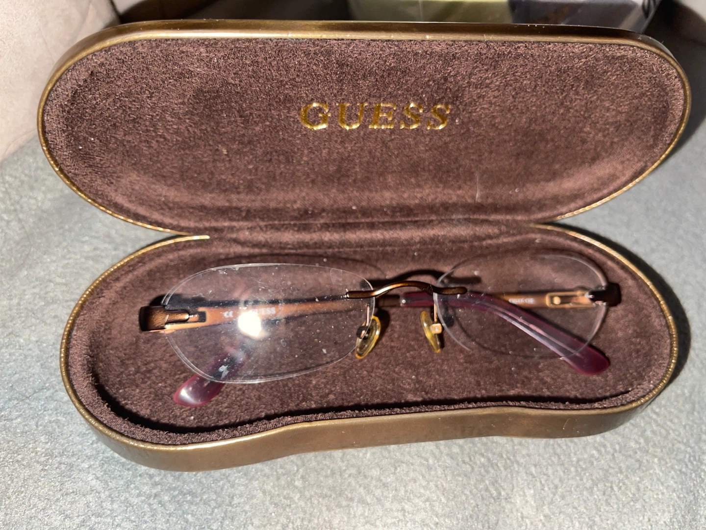 Guess Rimless Eyeglasses with Case - photo 2