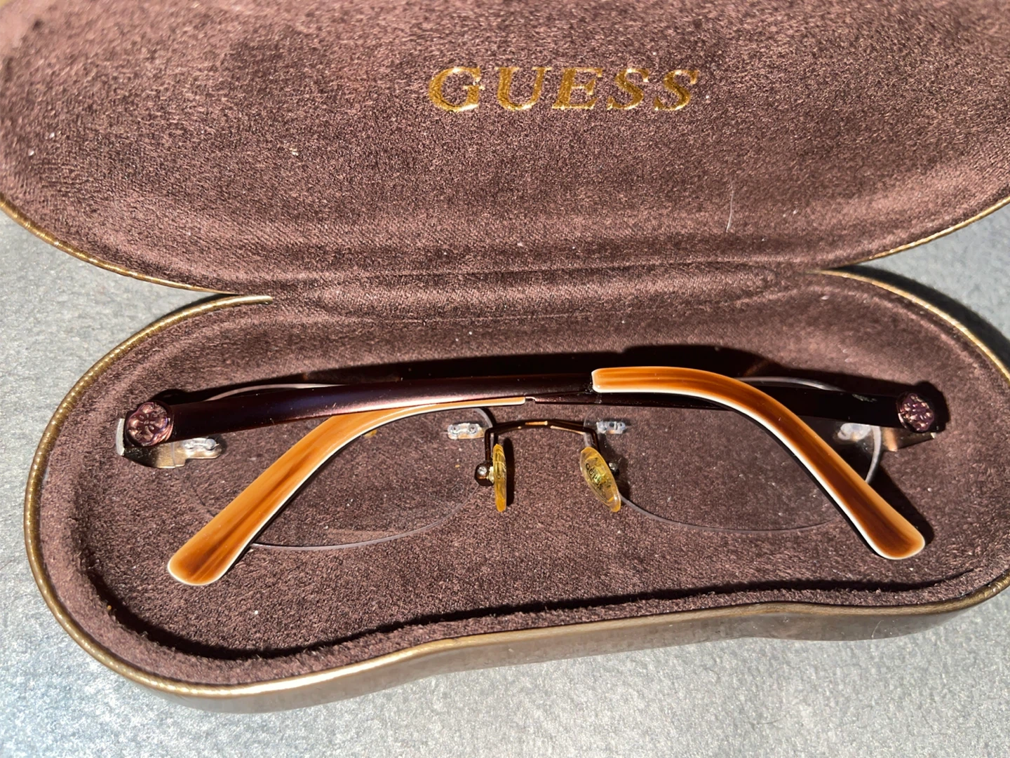 Guess Rimless Eyeglasses with Case - photo 3