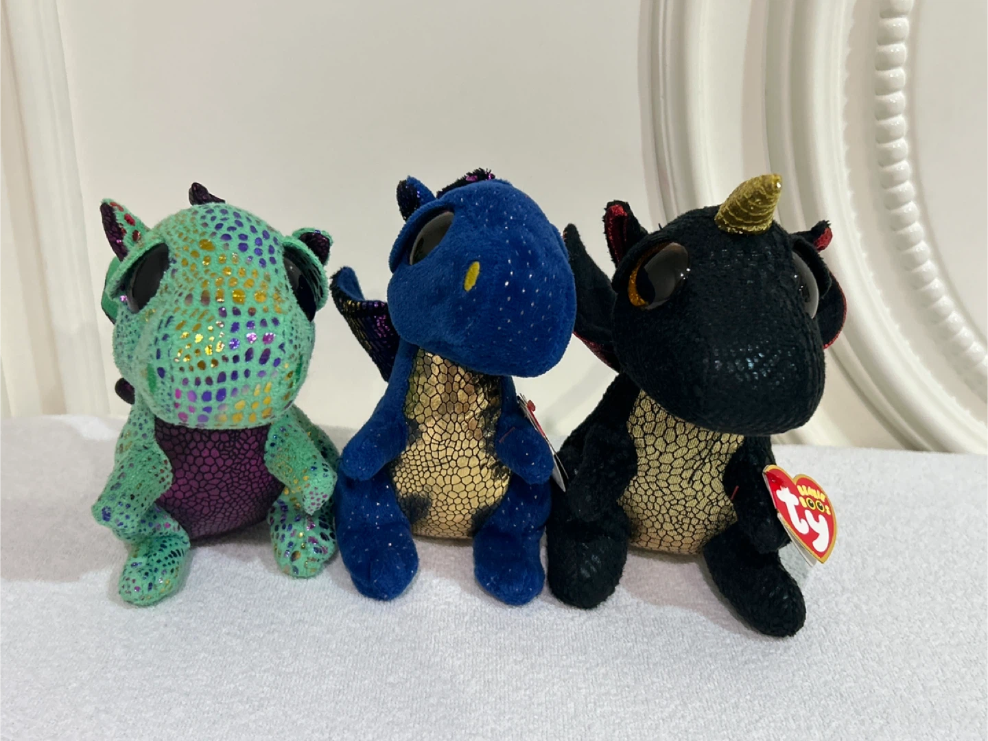 Ty Beanie Boo Dragons - Set of 3
