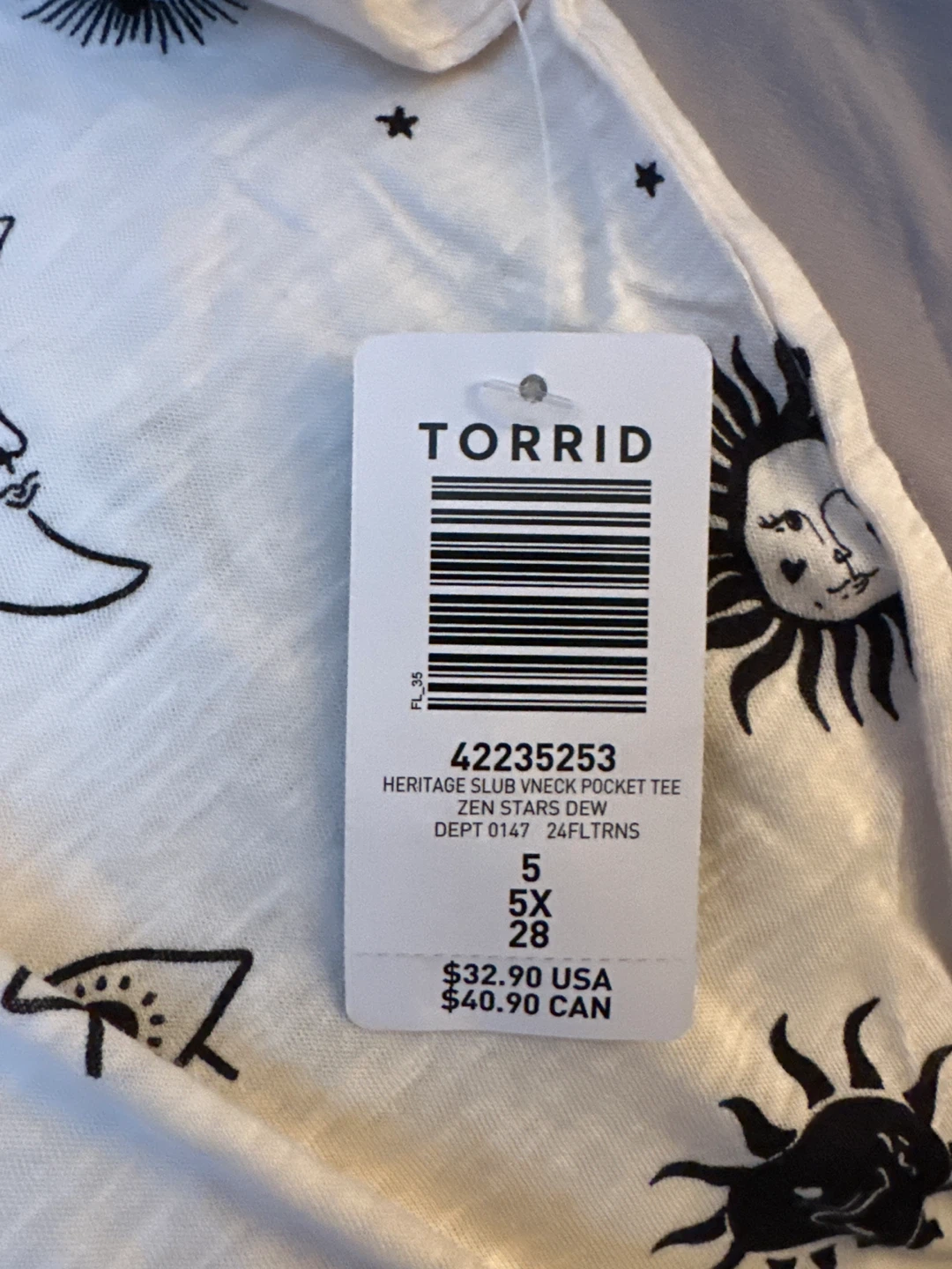 Torrid Heritage Slub Jersey Tee - Size 5X - photo 2