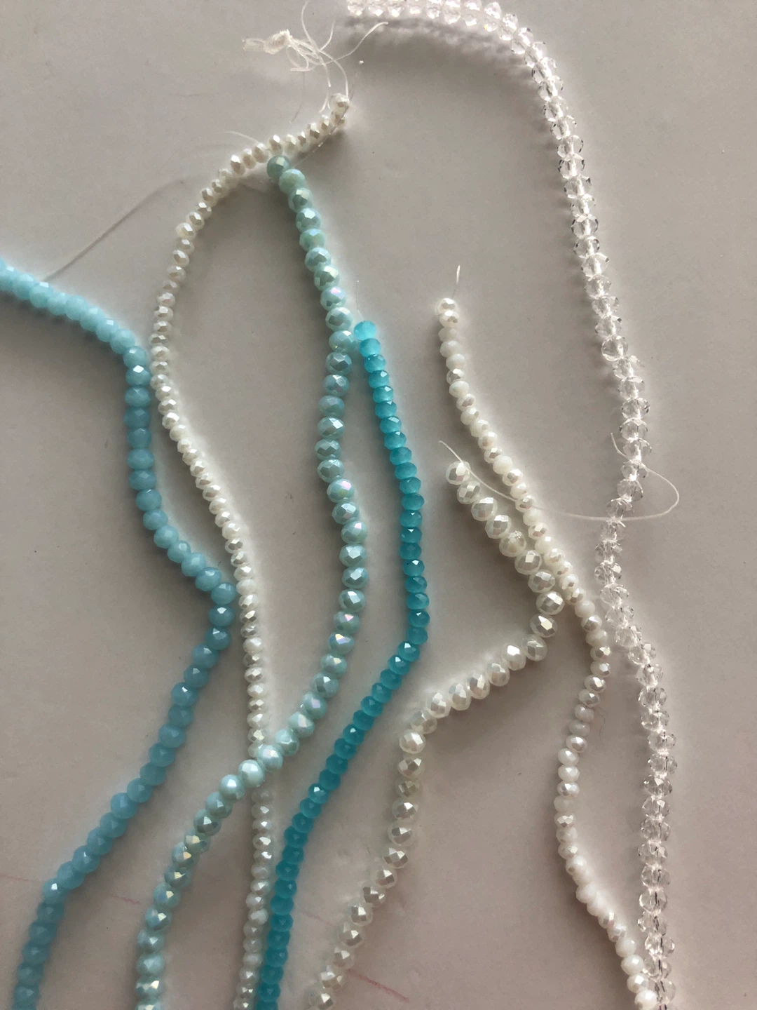 Beads - Blue, White, and Clear - photo 4